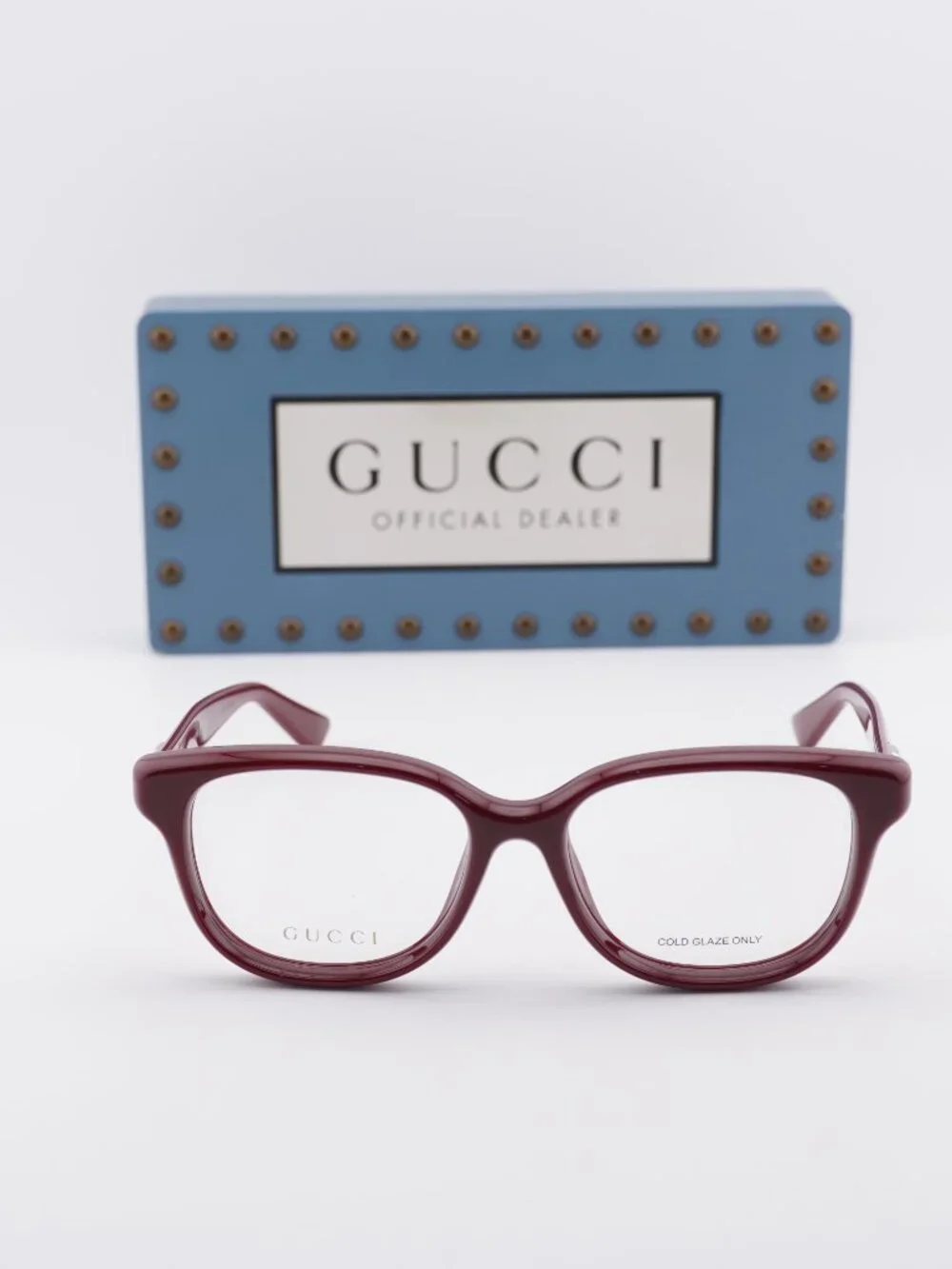 Gucci GG1978O 007 Square Eyeglasses 54mm - Bordeaux